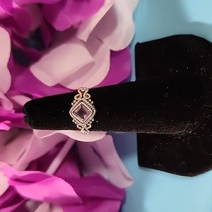 Size 5 Sterling Silver stamped and tested Amethyst tested, beautiful ring